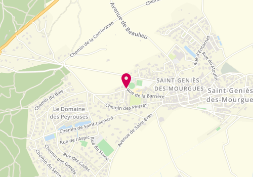 Plan de BOIX Sandrine, 358 C Rue de la Barriere, 34160 Saint-Geniès-des-Mourgues