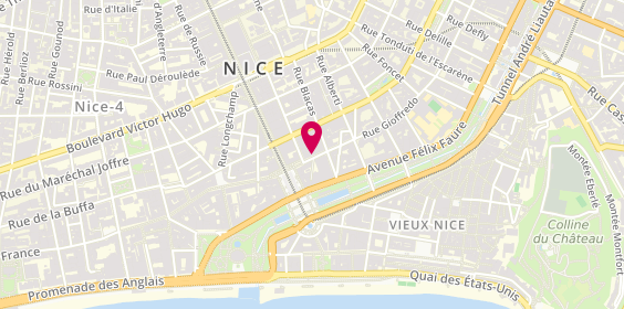 Plan de DUPONT Eugénie, 62 Rue Gioffredo, 06000 Nice