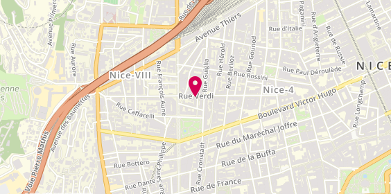 Plan de CARDILLO Elisa, 37 Rue Verdi, 06000 Nice