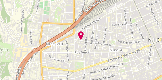 Plan de MARCELLINI Sylvie, 52 Rue Rossini, 06000 Nice