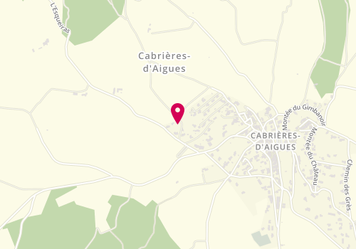 Plan de GINDRE Cécile, 124 C Chemin de l'Esquieras, 84240 Cabrières-d'Aigues