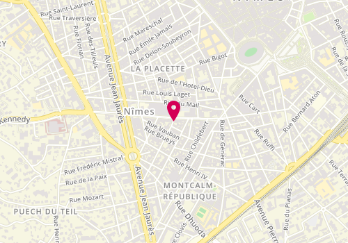 Plan de BRETON Marie, 15 Rue de la Casernette, 30900 Nîmes