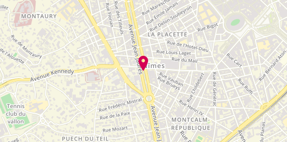 Plan de SAEZ Amandine, 65 A Avenue Jean Jaurès, 30900 Nîmes
