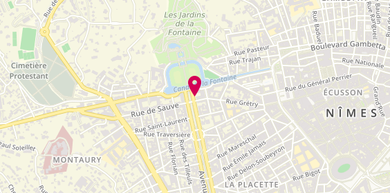 Plan de MOURGUES Maxime, 1 Bis Avenue Jean Jaures, 30900 Nîmes