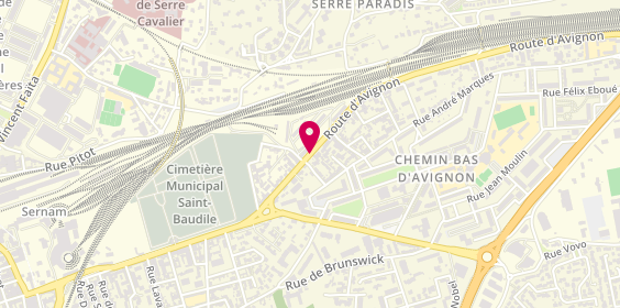 Plan de LIRON-MERIOT Chloé, 198 Route d'Avignon, 30000 Nîmes