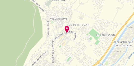 Plan de DE MONIE Eléonore, 220 Quartier Saint Pierre, 04180 Villeneuve