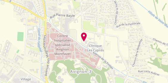 Plan de HADDOUCH Asmaa, 190 Rue Andre Jean Boudoy, 84140 Avignon