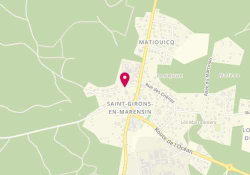 Plan de ZELLER Marion, 75 Allee des Cigales, 40560 Vielle-Saint-Girons