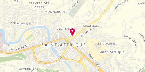 Plan de SANCET Aurélie, 7 Place Paul Painleve, 12400 Saint-Affrique