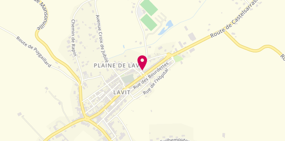 Plan de MARRE Jean Claude, 3 Place Notre Dame, 82120 Lavit