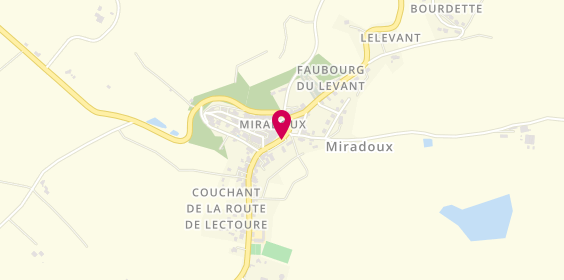Plan de BUISSON Paul, 11 Place du Foirail, 32340 Miradoux