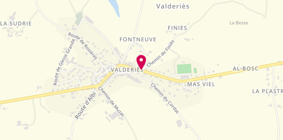Plan de JAMET Pierre, 1 Route de Valence, 81350 Valderiès