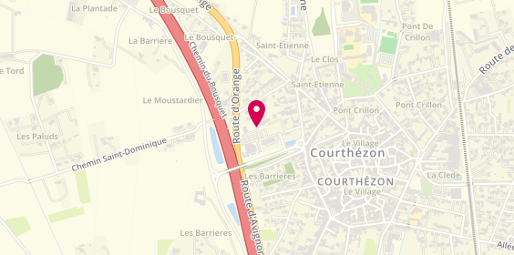 Plan de BRAUN Vincent, 212 Route de Chateauneuf du Pape, 84350 Courthézon
