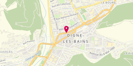 Plan de SANTONI Suzon, 22 Rue Docteur Honnorat, 04000 Digne-les-Bains