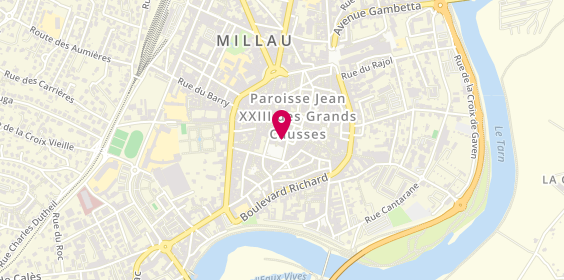 Plan de CORP Philippe, 70 Place des Consuls, 12100 Millau