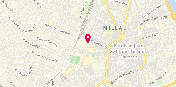 Plan de ALLARD Elise, 3 Rue Jean Moulin, 12100 Millau