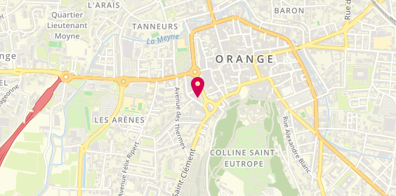 Plan de THIEBEAUX Norbert, 31 Cours Aristide Briand, 84100 Orange