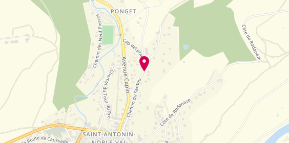 Plan de GUERCI Valentin, 20 Chemin de Santou, 82140 Saint-Antonin-Noble-Val