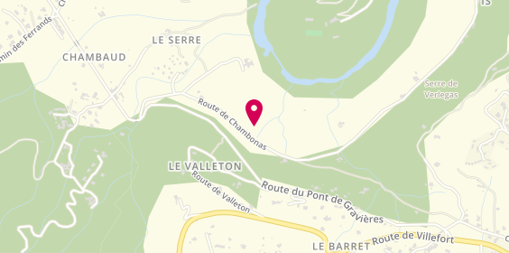 Plan de BOUTTIER Cécile, 67 Route de Chambonas, 07140 Les Vans