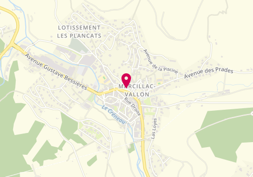 Plan de PERIER Cindy, 13 Quai du Cruou, 12330 Marcillac-Vallon