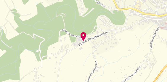 Plan de DAZIN Stéphane, 530 Route de Lablachère, 07260 Joyeuse