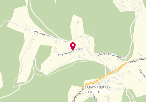 Plan de CHASSAGNE Karine, 243 Chemin des Poujots, 46090 Saint-Pierre-Lafeuille