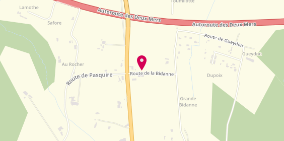 Plan de MOURCEL Pierre Louis, 10 Route de la Bidane, 33210 Langon