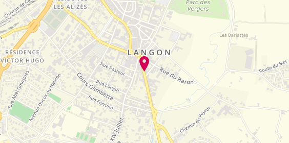 Plan de LALLEMAND Brice, 24 Cours du Marechal de Lattre de Tassigny, 33210 Langon