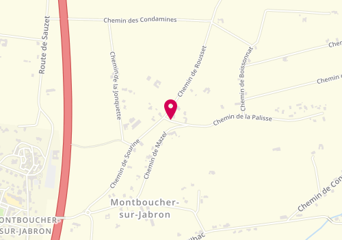 Plan de DEBARGUE Eric, 45 Chemin de la Palisse, 26740 Montboucher-sur-Jabron