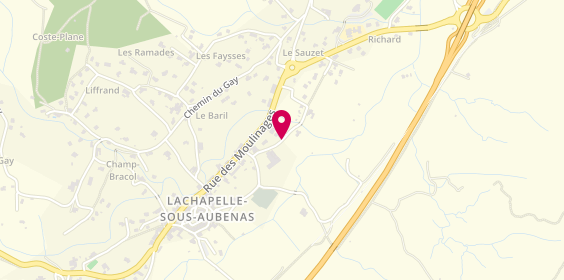 Plan de BROT Mélissa, 125 Bis Chemin Croix de Raspail, 07200 Lachapelle-sous-Aubenas