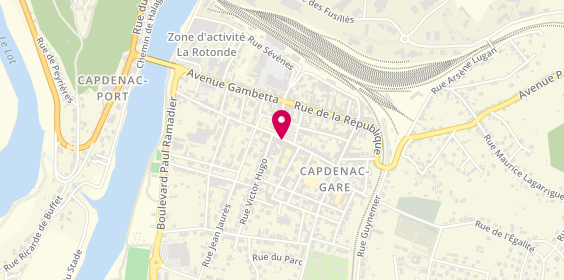 Plan de VITRAC Thierry, 14 Rue Carnot, 12700 Capdenac-Gare