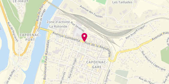 Plan de GARES COLONNA Nathalie, 5 Rue de la Republique, 12700 Capdenac-Gare