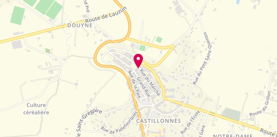 Plan de GUERIN-SAURS Marielle, 20 Bis Rue du Marche, 47330 Castillonnès
