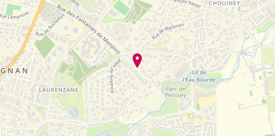 Plan de BARROIS Emmanuel, 9 Rue des Fontaines des Monjous, 33170 Gradignan
