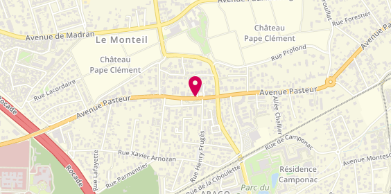 Plan de SAPHY Renaud, Avenue Pasteur, 33600 Pessac