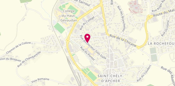 Plan de ESPAGNAC Lisa, Rue Dr Yves Dalle, 48200 Saint-Chély-d'Apcher