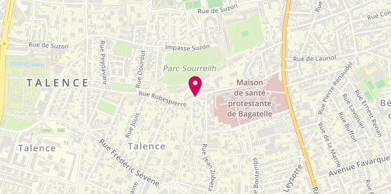 Plan de LAVAL Quentin, 90 Rue Robespierre, 33400 Talence