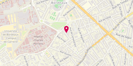 Plan de CIGRAND Valérie, 18 Rue de Madagascar, 33000 Bordeaux