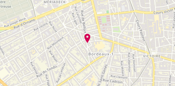 Plan de GODET Christian, 120 Rue de Belfort, 33000 Bordeaux