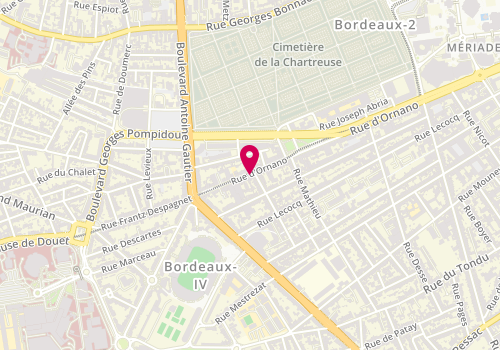 Plan de DESPLANQUE Séverine, 266 Rue d'Ornano, 33000 Bordeaux
