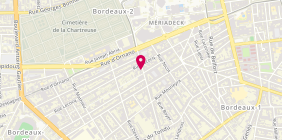 Plan de SANGUINA Xavier, 53 Rue Francois Sourdis, 33000 Bordeaux