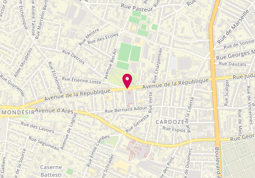 Plan de GOUZLAND Thierry, 138 Avenue de la Republique, 33200 Bordeaux