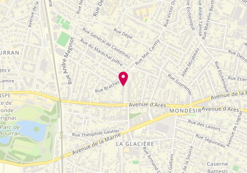 Plan de JAQUES Emeline, 133 Rue Mac Carthy, 33200 Bordeaux