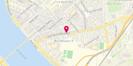 Plan de BARRON-CAPLANNE Laurence, 100 Rue de la Benauge, 33100 Bordeaux