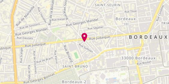 Plan de BECHIAU Lora, 33 Rue Nauville, 33000 Bordeaux
