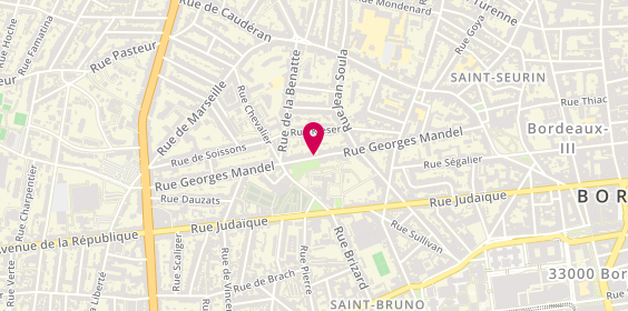 Plan de FISZELSON Olivier, 58 Bis Rue Georges Mandel, 33000 Bordeaux
