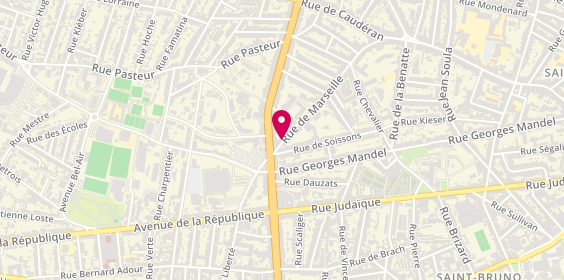 Plan de LAPLACE Jean-Luc, 79 Rue de Marseille, 33000 Bordeaux