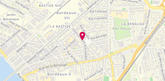 Plan de NEUVEGLISE Odile, 47 Cours le Rouzic, 33100 Bordeaux