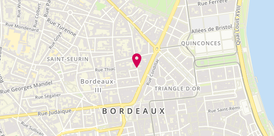 Plan de MOREAU Mélissa, 20 Bis Rue Lafaurie de Monbadon, 33000 Bordeaux