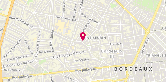 Plan de PEYRARD-JULHES Clémence, 1 Rue du Docteur Albert Barraud, 33000 Bordeaux